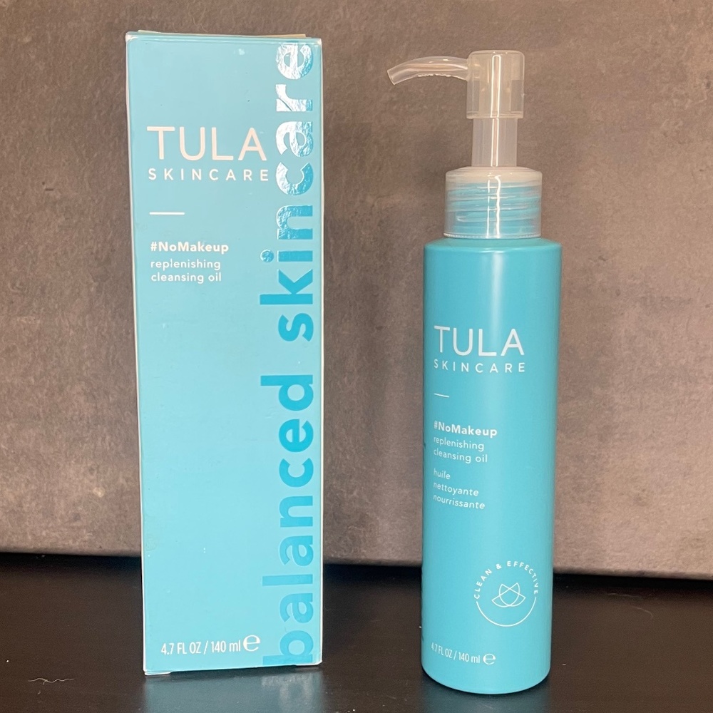 NEW TULA #nomakeup replenishing cleansing oil 4.7 fl oz / 140 ml